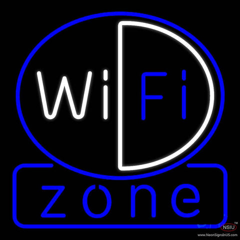 Wi Fi Zone  Real Neon Glass Tube Neon Sign 