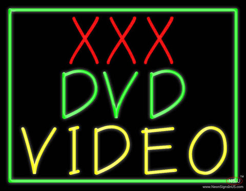 Xxx Dvd Video With Border Real Neon Glass Tube Neon Sign 