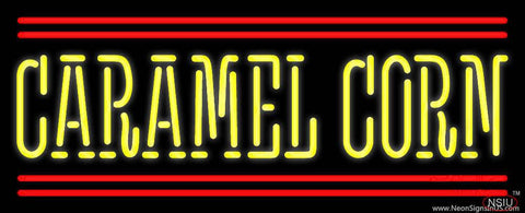 Yellow Caramel Corn Real Neon Glass Tube Neon Sign 