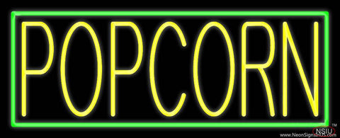 Yellow Popcorn Real Neon Glass Tube Neon Sign 