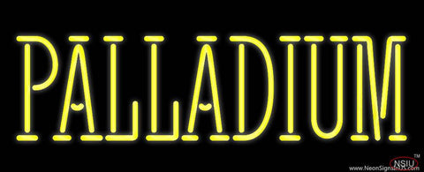 Yellow Palladium Real Neon Glass Tube Neon Sign 