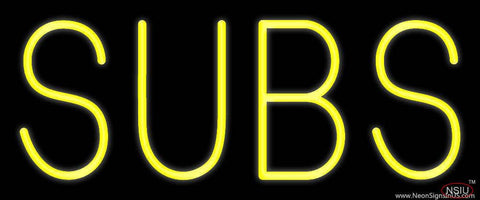 Yellow Subs Real Neon Glass Tube Neon Sign 