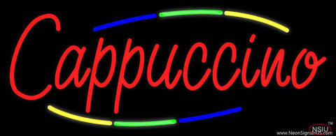 Deco Style Red Cappuccino Real Neon Glass Tube Neon Sign