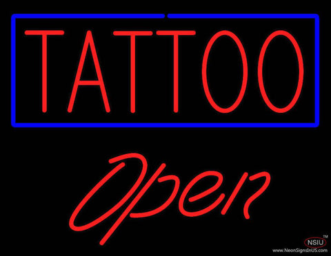 Tattoo Open Real Neon Glass Tube Neon Sign