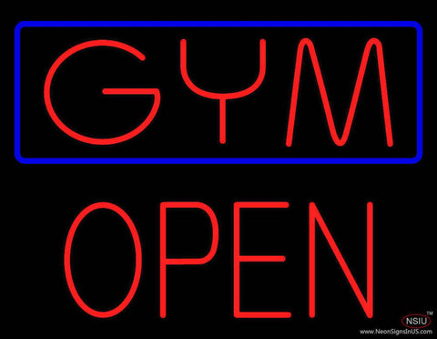 GYM Block Open Real Neon Glass Tube Neon Sign 