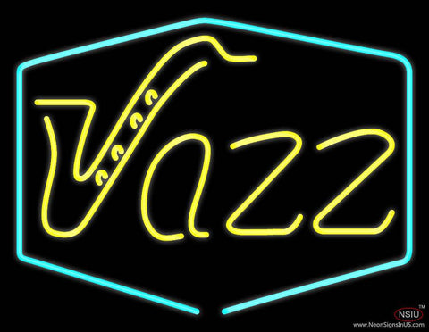 Yellow Jazz Room Real Neon Glass Tube Neon Sign