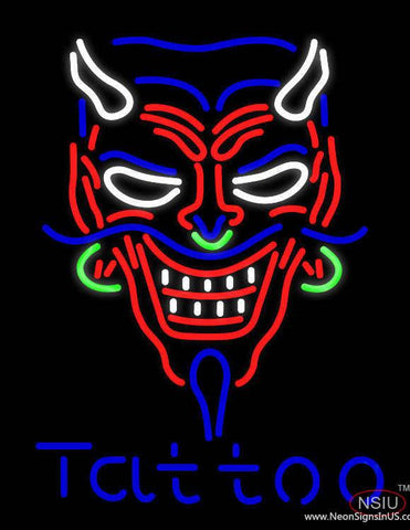 Devil Tattoo Real Neon Glass Tube Neon Sign