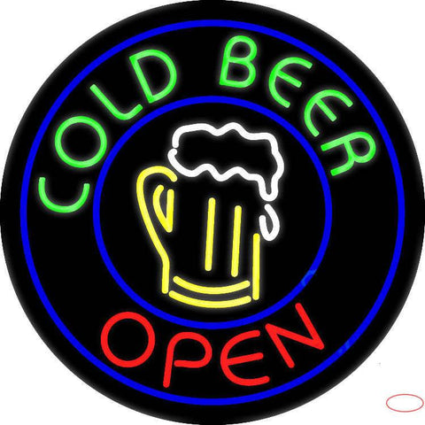 Cold Beer Real Neon Glass Tube Neon Sign 