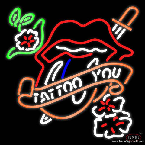 Tattoo You Real Neon Glass Tube Neon Sign 