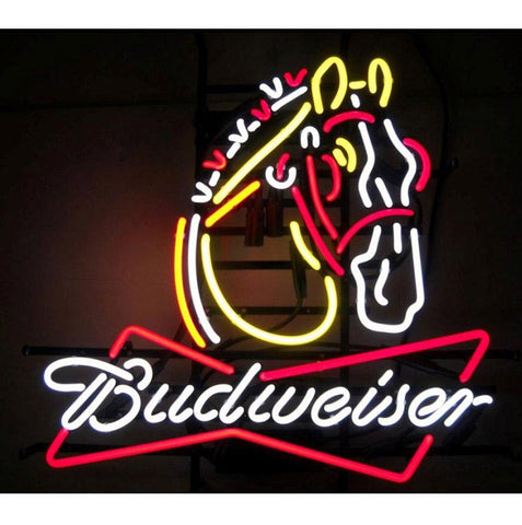 Neonetics Business Signs Budweiser Clydesdale Neon Sign