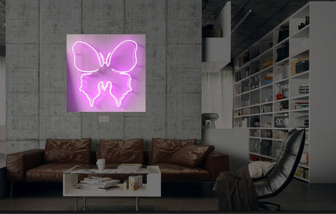 New Butterfly Insect Neon Art Sign Handmade Visual Artwork Wall Decor Light 