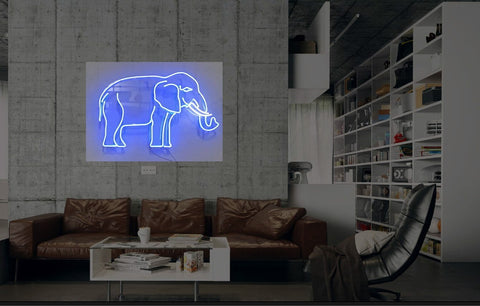 New Elephant  Neon Art Sign Handmade Visual Artwork Wall Decor Light