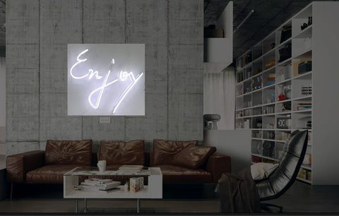 New Enjoy Neon Art Sign Handmade Visual Artwork Wall Decor Light 