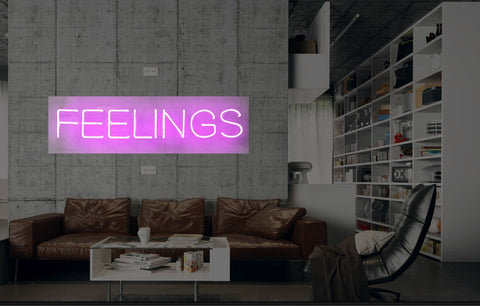 New Feelings Neon Art Sign Handmade Visual Artwork Wall Decor Light 
