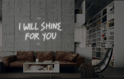 New I Will Shine For You Neon Art Sign Handmade Visual Artwork Wall Decor Light 