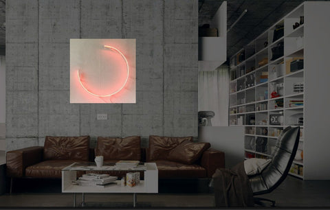 New Incomplete Circle Neon Art Sign Handmade Visual Artwork Wall Decor Light 