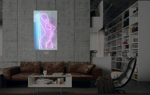 New Stripper Pole Dance Neon Art Sign Handmade Visual Artwork Wall Decor Light 