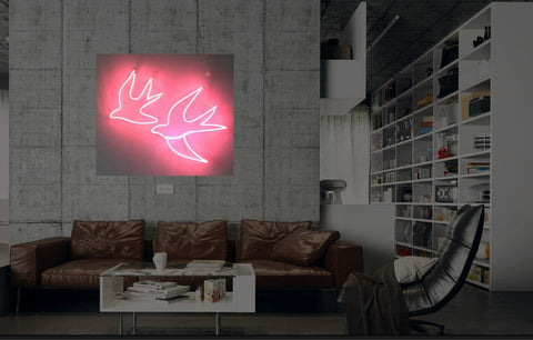 New Swallow Bird Neon Art Sign Handmade Visual Artwork Wall Decor Light 