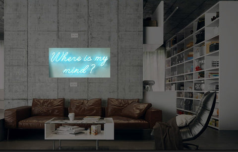 New Where Is My Mind Neon Art Sign Handmade Visual Artwork Home Wall Decor Light 
