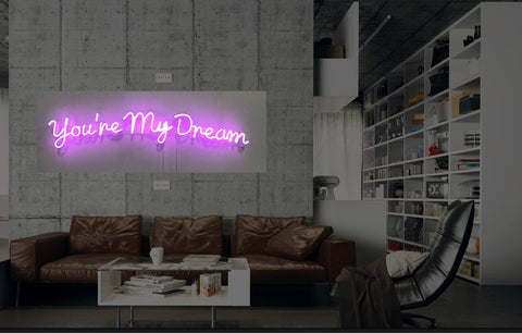 New You Are My Dream Neon Art Sign Handmade Visual Artwork Wall Decor Light