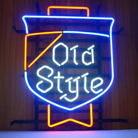 Professional  Old Style Beer Lager Neon Beer Bar Pub Sign 