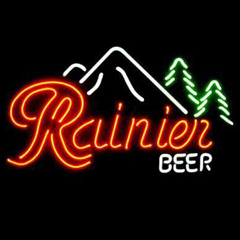 Professional  Rainier Beer Bar Open Neon Signs 