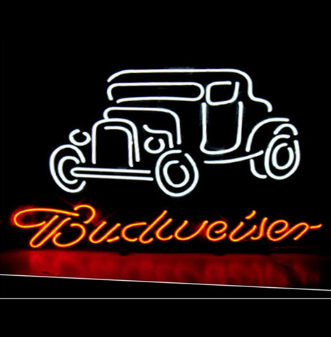 Budweiser Vintage Car Handcrafted Neon Sign