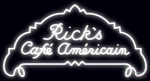 Rick's Cafe Americain Casablanca Neon Sign