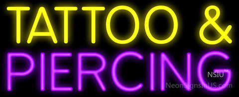 Tattoo and Piercing Neon Sign