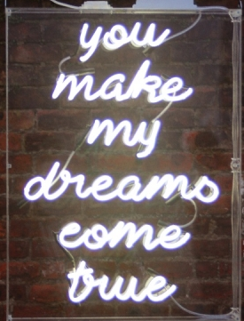 You make my dream come true handmade art neon sign 