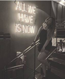All we have is now Handmade Art Neon Signs 