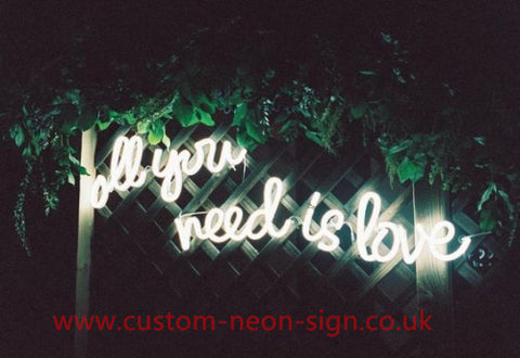 All You Need Is Love Wedding Home Deco Neon Sign 