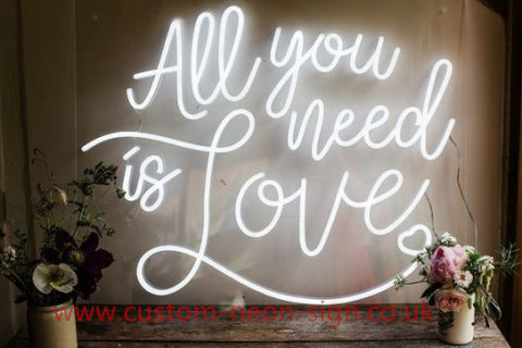 All You Need Is Love Wedding Home Deco Neon Sign