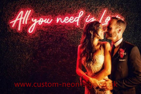 All You Need Is Love Wedding Home Deco Neon Sign 