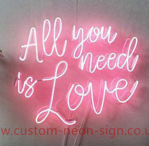 All You Need Is Love Pink Wedding Home Deco Neon Sign