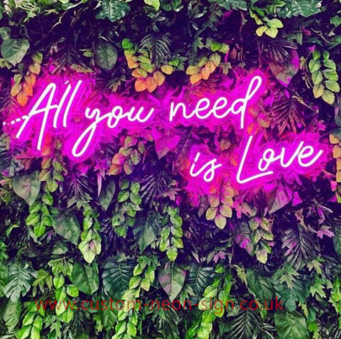 All You Need Is Love Red Wedding Home Deco Neon Sign