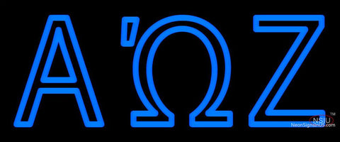 Alpha Omega Zeta Neon Sign