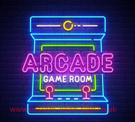 Arcade Game Rom Wedding Home Deco Neon Sign 