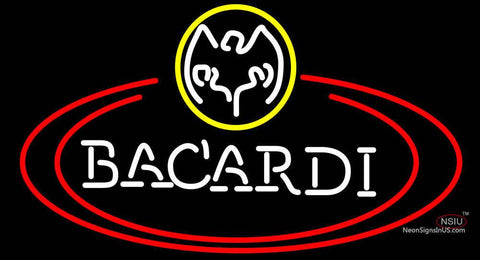 Bacardi Bat Two Oval Neon Rum Sign