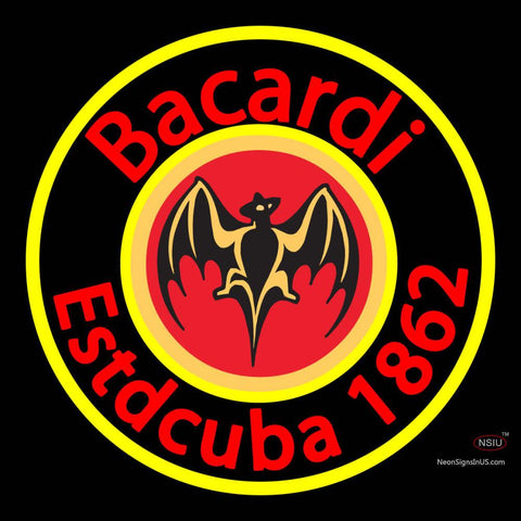 Bacardi Estdcuba  Neon Rum Sign 
