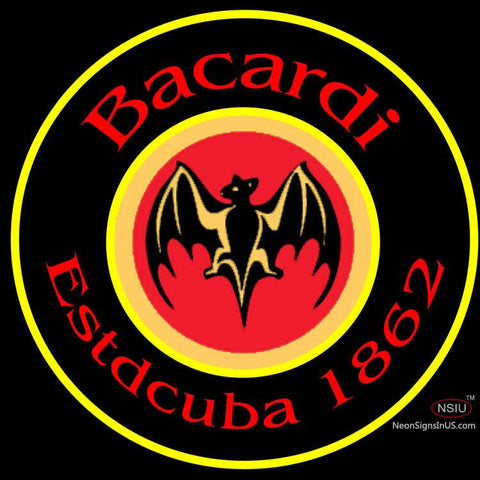 Bacardi Estdcuba  Neon Rum Sign x 