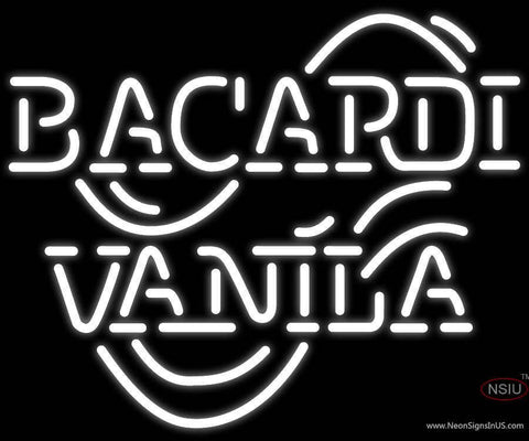 Bacardi Vanilla Real Neon Glass Tube Neon Sign x 