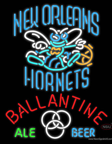 Ballantine New Orleans Hornets Neon Beer Sign