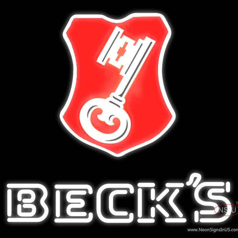 Beck Key Label Neon Beer Sign x