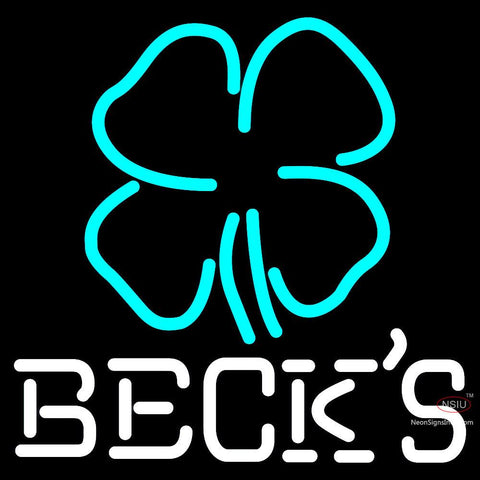 Becks Clover Neon Beer Sign