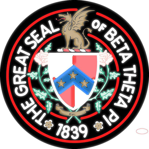 Beta Theta Pi Logo Real Neon Glass Tube Neon Sign 
