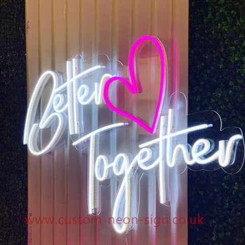 Better Together Wedding Home Deco Neon Sign 