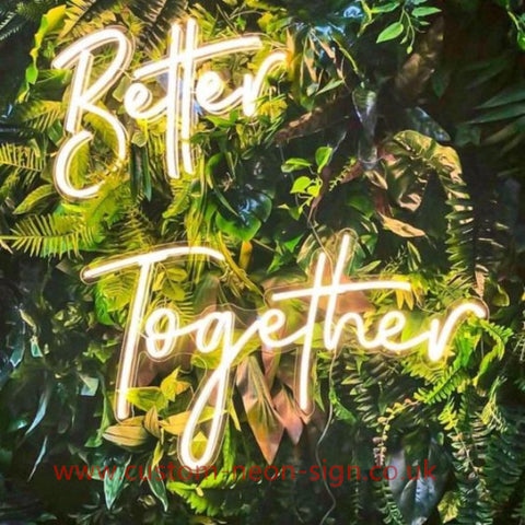 Better Together New Wedding Home Deco Neon Sign 