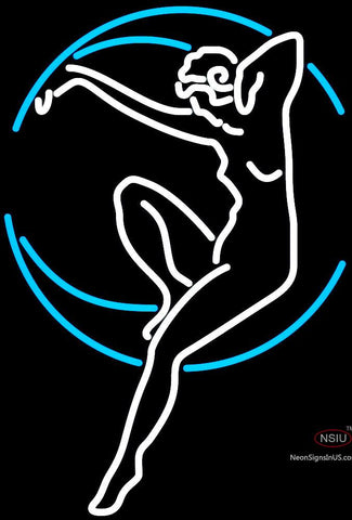 Blue Moon Lady Neon Beer Sign