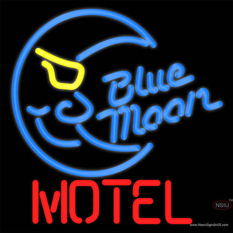 Blue Moon Motel Neon Beer Sign